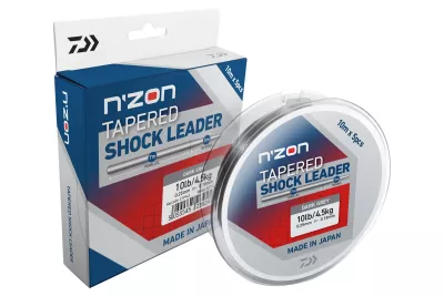 DAIWA N'Zon Tapered Shock Leader grau-transp. 0.18-0.25mm|5x10m — 10.0 hellgrau 0.25