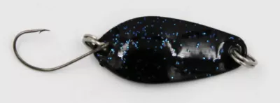 EFT Trout Bludger Spoon 3,0g black orange glitter — black blue glitter 3.00