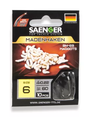SÄNGER Madenhaken BN-69 60cm 6 / 10pcs. — 6 brüniert