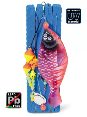 AQUANTIC Flatfish Spoon Rig Special 80g RF — Red Flatfish 80.0