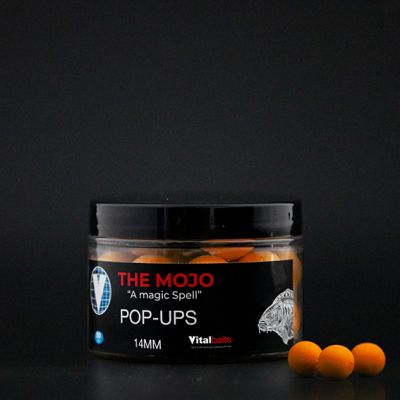 VITALBAITS Pop-ups STRAWBERRY NUTTY 14 mm Washed Out Pink 50 gr. — 14.0 Mojo Orange