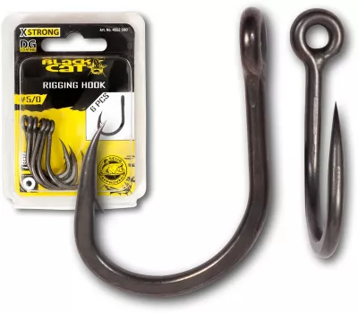 BLACK CAT 5/0 Rigging Haken DG coating 6 Stück — 6/0