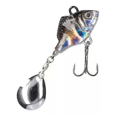 MOSTAL LCSJ Perlmutt 14g Spinnerjig Longcast Spinjig — Black Silver 18.0