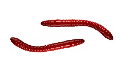 LIBRA LURES Fatty D'Worm Tournament 55 Cheese 031-olive 12st, Forellenköder, schwimmend und aromatisiert — 5.50 Red Krill
