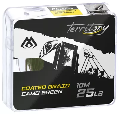 MIKADO Coated Braid - 25Lbs/10M - Camo Grün - 1st — 25.0 Camo Green