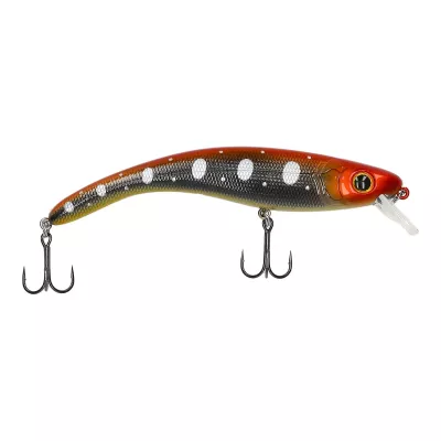MOSTAL Aurelia 120 White Shiner floating Wobbler — Floating 12.0 Red Back Black