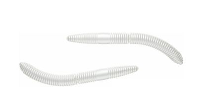 LIBRA LURES Fatty D'Worm 75 Krill 031-olive 8st, Forellenköder, schwimmend und aromatisiert — 6.50 Silver Pearl Knoblauch