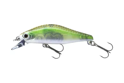 DAIWA Tournament Wise Minnow FS see through shad 5cm|5.2g — 5.00 green flash ghost