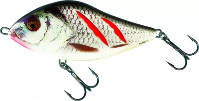 SALMO Slider SNK 10cm Real Hot Perch — Floating 7.00 Wounded Real Grey Shiner