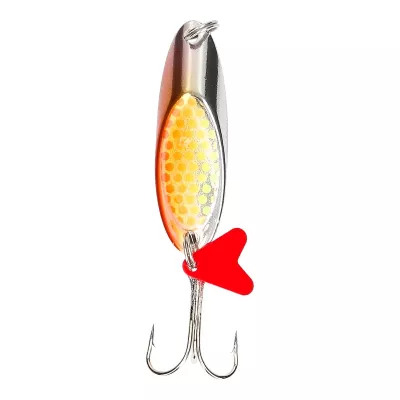 MOSTAL Disc Spoon Silver Organge Flex 5, 27g/5.5cm — orange flex 11.5