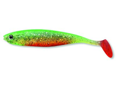 CORMORAN Action Fin Shad 10cm YG Gummifisch — 10.0 green tiger