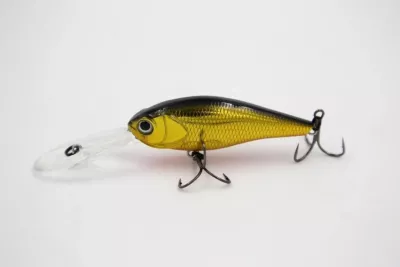 TAIPAN Diving Shad Chrome Black 62mm — 7.50 Chrome Gold