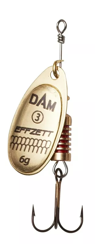 DAM EFFZETT Spinner 5 Silber 12.0g — Gold 12.0