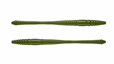 LIBRA LURES Dying Worm 80 Cheese 038-brown 12st, Forellenköder, schwimmend und aromatisiert — 7.00 Olive Krill
