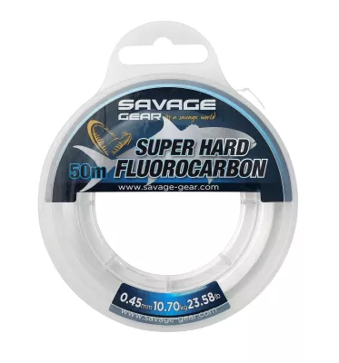 SAVAGE-GEAR Super Hard Fluorocarbon Clear 0.45mm 50m 10.7kg — 45.0 Clear 0.77