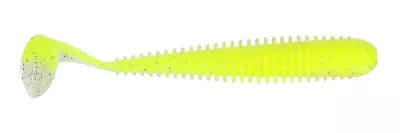 MOSTAL Taipan Swing 7,5cm / 2,5g 8 Stück Shad Glitter UV-Active — 4.50 Lemon