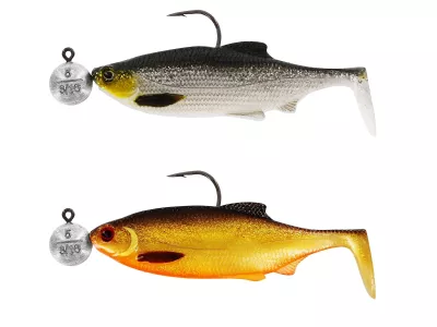 Westin Ricky the Roach 7cm R 'N R 5g #3/0 2pcs Dark Water Mix 4 - Gummifisch — 7.00 Dark Water Mix 4