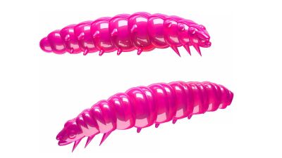 LIBRA LURES Larva 30 Cheese 001-White 15st, Forellenköder, schwimmend und aromatisiert — 2.50 Hot Pink Cheese