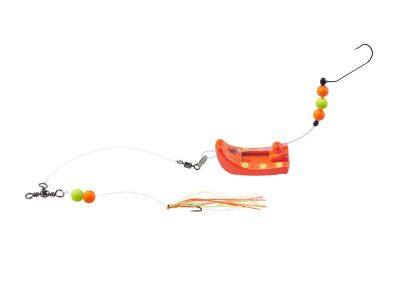 BALZER Plattfisch Perchman Rig, Gelb-Rote Punkte, 28g 1st — rot / gelbe Punkte 100