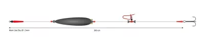 MIKADO Wallersystem I-Combi Rig 10g/200cm/100kg - Drilling: 2/0 - 1 — 1 10.0