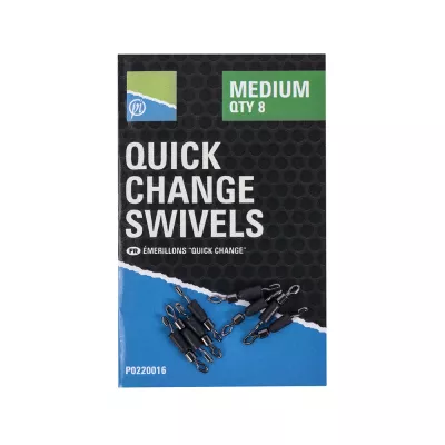 PRESTON Quick Change Swivels - Medium — M