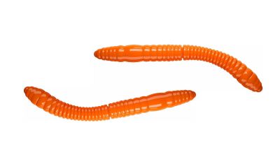 LIBRA LURES Fatty D'Worm Tournament 55 Cheese 031-olive 12st, Forellenköder, schwimmend und aromatisiert — 5.50 hot orange Krill