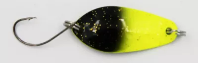 EFT Trout Bludger Spoon 3,0g black orange glitter — black yellow glitter 3.00