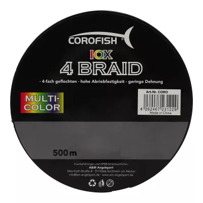 COROFISH IOX 4 Braid 0.15mm Multicolor 500m 8.90kg — 500 multicolor 0.13