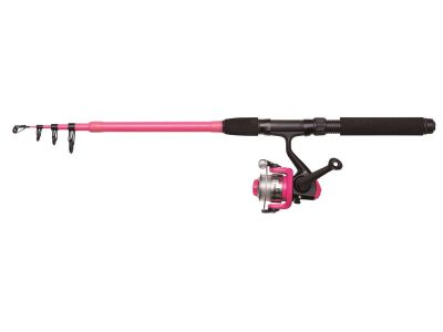 KINETIC Little Viking Tele Combo 5'6" L 4-21g Fuchsia Combo Rute/Rolle-Set — Fuchsia