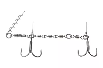 DAIWA Prorex Screw-In Swivel Assist Stinger 70lb #2/0+1/0 — 18 - 25 Screw-In Swivel Assist