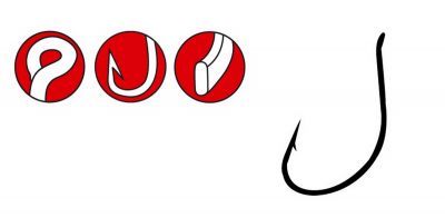 GAMAKATSU Hook Worm 36 1 SPR Black — 4/0