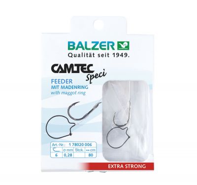 BALZER Camtec Speci Haken mit Madenring, #10, 0,24mm — 6