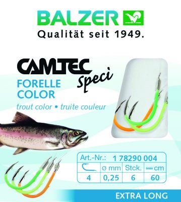 BALZER Camtec Forelle farbig 60cm UV 4 Größe 4 6st — 4