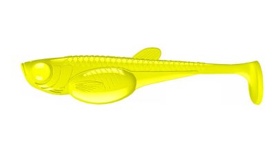 LIBRA LURES Embrion Shad 75 Fish 020-Electro 8st, Forellenköder, schwimmend und aromatisiert — 5.00 Hot Yellow Fish