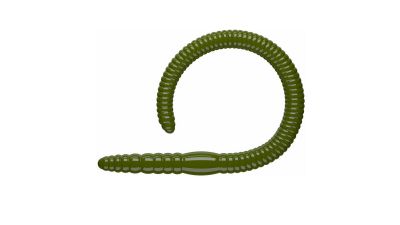 LIBRA LURES Flex Worm 95 Cheese 031-olive 10st, Forellenköder, schwimmend und aromatisiert — 9.50 Olive Cheese