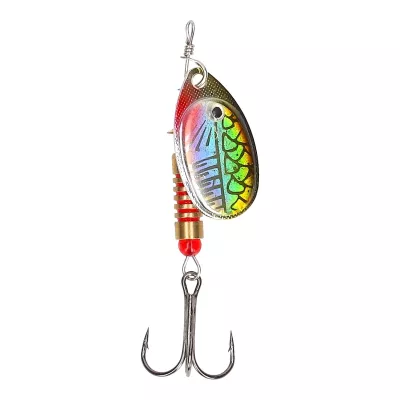 MOSTAL Universal Spin Black White-Drops 5, 15.5g/9.5cm — 0silver ayu