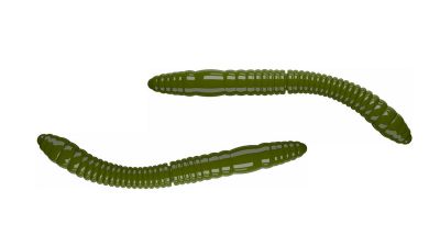 LIBRA LURES Fatty D'Worm Tournament 55 Cheese 031-olive 12st, Forellenköder, schwimmend und aromatisiert — 5.50 Olive Cheese