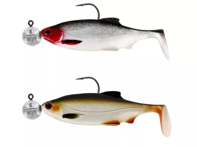 Westin Ricky the Roach 7cm R 'N R 5g #3/0 2pcs Dark Water Mix 4 - Gummifisch — 7.00 Clear Water Mix 4