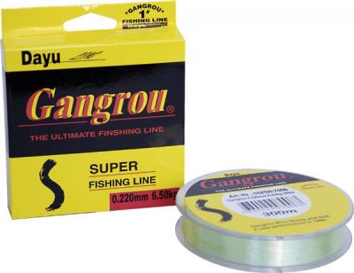 Gangrou Orange 0,186mm 4,75kg 300m, monofile Angelschnur, mono line — 3000 Algen-Grün 0.50