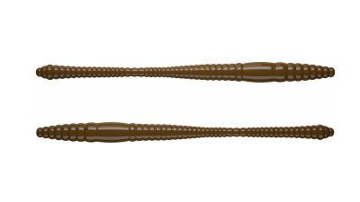 LIBRA LURES Dying Worm 80 Cheese 038-brown 12st, Forellenköder, schwimmend und aromatisiert — 7.00 Brown Krill