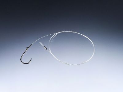 BALZER Zander Fluorocarbon-Vorfach mit Einzelhaken, Gr.  2/0, 0,33m — 4/0