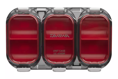 DAIWA Kleinteilebox wasserdicht red smoke 11x6.5x1.8cm — Deep 6-Fach