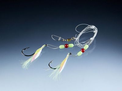 BALZER Cod-/Coalfish System, pink, mit 2 Haken 7/0 1st — 7/0 Gelb