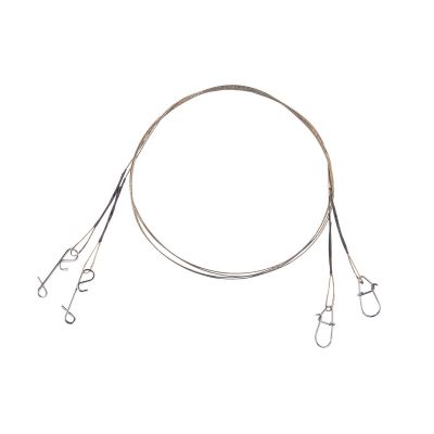 BALZER 1x7 Niroflex Karabiner/Wirbel 25cm 6kg 2st — Snap/No Knot 15.0 30.0