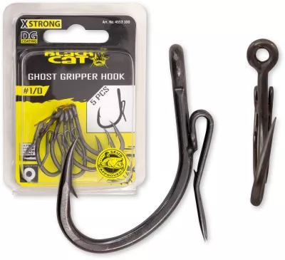 BLACK CAT 1/0 Ghost Gripper-Haken DG coating 5 Stück — 3/0