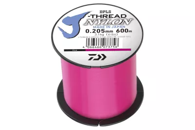 DAIWA J-Threads DPLS khaki gold 0.235mm 4.10kg 600m 1Stk. monofile Angelschnur — 600 Pink 0.20