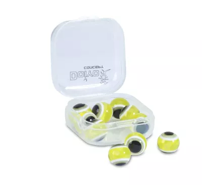 IRONCLAW DOIYO S'zuki Eyed Glass Beads 8mm Red — Yellow 10.0