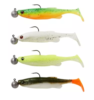 SAVAGE GEAR Fat Minnow T-Tail RTF 10.5Cm11g S Clear Water  Mix — 7.50 Dark Water Mix