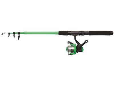 KINETIC Little Viking Tele Combo 5'6" L 4-21g Fuchsia Combo Rute/Rolle-Set — Green