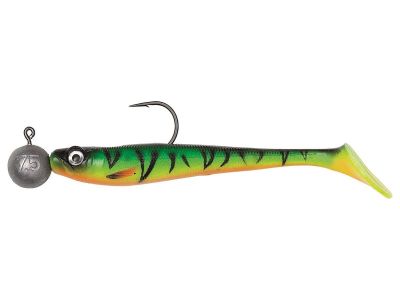 KINETIC Playmate R2F 150mm 30g Shiner 1st Gummifische Softbaits — 9.00 Fire Tiger